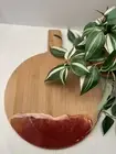 Resin cheese board and knife set