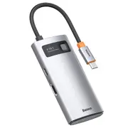 Baseus 4-in-1 Type-C USB 3.0 HUB Adapter for Laptop Tablet Phone - Gray