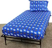 Everything Comfy Kentucky Wildcats Twin XL Sized 3 Piece Sheet Set, Team Color Background, 1 Flat Sheet, 1 Fitted Sheet, 1 Pillowcase