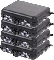 KITANDOVE 4pcs Fishing Tackle Storage Box Durable Bait Container for Organizing Terminal Tackle and Tools Rugged Outdoor Fishing Equipment Versatile and Impact Resistant Design