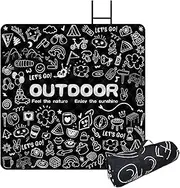 Picnic Blanket - Waterproof Mat for Travel and Leisure | Thick Washable Sandproof Sheet for Outdoor Gatherings, Beach, Camping and Park