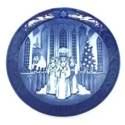 [Unused] ROYAL COPENHAGEN Year Plate Christmas Santa Lucia 1991 From Japan