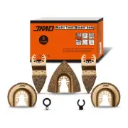 5-Pack Carbide Oscillating Tool Blades for Grout Removal Tool, Multitool Osci...