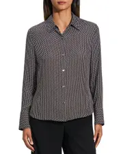 Theory Classic Dot Slim Button-Down