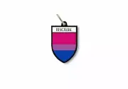 keychain key chain ring flag national souvenir shield pride bisexual