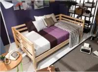 在飛比找Yahoo!奇摩拍賣優惠-實木沙發床1.2 小戶型單人沙發床 多功能坐臥兩用沙發 實木