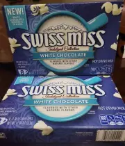 (2-Pck.) SWISS MISS INDULGENT COLLECTION WHITE CHOCOLATE HOT DRINK 8ct. Each Pck