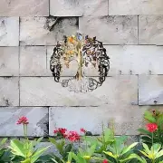 Tree of Life Wall Decor Artwork Metal Wall Art for Garden Home Dining Room