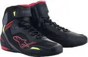 Alpinestars Faster 3 Rideknit 2022, shoes , color: Black/Red/Neon-Yellow , size: 10 US