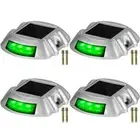 4x LED Driveway Lights Garden Light Deck Solar Powered Dock Pathway Step Lamp