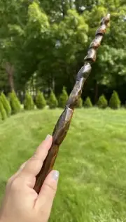 Hand Carved Wood Magic Wand Wizard Witch 13 1/2" NEW