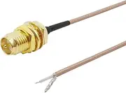 RP SMA Female to PCB Solder Wire Connector Pigtail RG316 Cable Coaxial for WiFi Wireless Router(25CM)