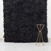 4 Black Hydrangea Flowers Mat Wall Backdrop Panels Wedding Party Decorations