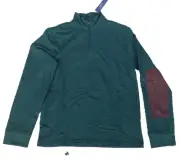 $185 Polo Ralph Lauren Men's French Terry Mockneck Pullover, Deep Pine, Size L.