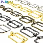Metal Slides Tri-Glides Wire-Formed Roller Pin Buckles Strap Slider Adjuster...