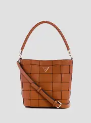 GUESS Brown Maylee Bucket Bag