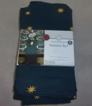 Aldi Huntington Home Napkin Set Of 6 New 100% Cotton 17x17 Square