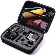 TEKCAM Carrying Case Protective Bag with Water Resistant EVA for Gopro Hero 6 5/DBPOWER/AKASO/APEMAN/Campark/SOOCOO/Crosstour/TEKCAM 7000s Waterproof Action camera Travel Home Storage (Medium)