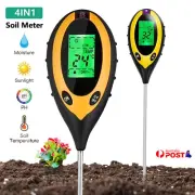 4 in 1 Soil PH Tester for Garden Plant Lawns Moisture Sunlight Light Test Meter