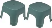 VALICLUD 2Pcs Nonslip Plastic Foot Stool Compact Bathroom Step Stool for Lightweight Toilet Step Stool for Easy Access Suitable for Home Use