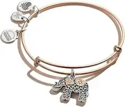 [Alex and Ani] Womens Elephant III Bangle Two-Tone