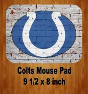 Colts Football Team Sports 9.5 x 8 Inch Computer/Gaming MOUSE PAD
