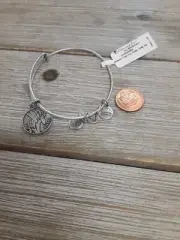 Vintage Alex and Ani Because I Love You Sister Charm Bracelet