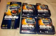 Gillette ProGlide 18 Refill Cartridges Total+1 Razor Handle 5 Pkgs Original USA