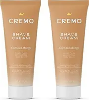 Cremo Coconut Mango Moisturizing Shave Cream Astonishingly Superior Shaving Cream for Women Fights Nicks Cuts and Razor Burn 6 oz. 2-Pack