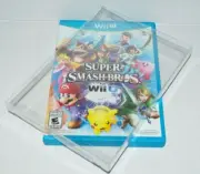 5 Clear Plastic Video Game Protectors Cases Sleeves Display For Nintendo Wii U