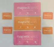 7 Packs Tesla Amazing Magnetic Notes Pads Mixed Colors 700 Sheets New & Sealed