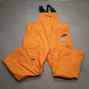 The North Face Women's Freedom Bib Plus Size 3X 3XL Orange Waterproof Overalls