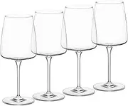 Bormioli Rocco Planeo Red Glass, Set of 4, 4 Count (Pack of 1), Clear