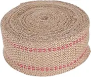 Sturdy Jute Rope for Tree Swing Hanging Straps Upholstery String Roll Wide Jute Ribbon for Indoor Outdoor