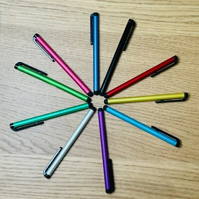 Multicolor Universal Stylus Pen for Tablet, Phone, Laptop/ 10 Pack / Rubber Tips