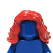 Lego - Minifigure Hair - Female Red Wavy Long