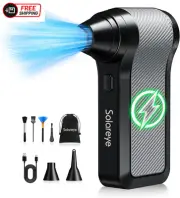 Solareye Compressed Air Duster-3-Gear Adjustable Electric Air Duster, Rechargeab