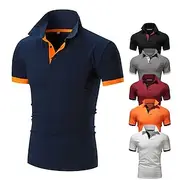 Men's Golf Shirt Polo Casual Sports Classic Short Sleeve Basic Casual Solid Color Plain Button Front Summer Spring Regular Fit Apple Green Light Pink Golden ye
