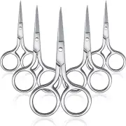 MS TOOLZ 5-PCS Small Straight Tip Nose Hair Scissor for Grooming Stainless Steel