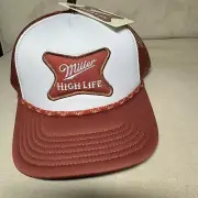 Miller High Life Cap/Hat NEW Men Beer Rope Rust Retro Trucker Snapback