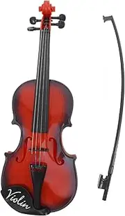 Abaodam Violin for Toddlers Boys and Girls Violin Toy Music Instrument Beginner Decorative Real Wood Grain