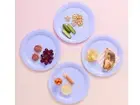 Tupperware Lunch Plates - Set 4 in Blueberry Mist - New
