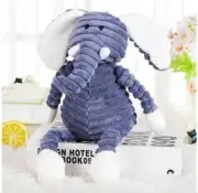 Discover Childhood Corduroy Plush Elephant Toy for Kids Soft Cute Christmas Gift