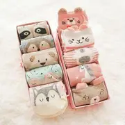 Set of 5: Cartoon Crew Socks S8 - One Size