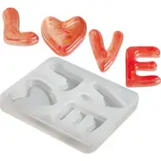 Urban Crafter LOVE Silicone Mould 5.8x5x0.8cm