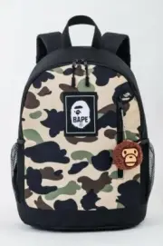BAPE KIDS A Bathing Ape 2022 COLLECTION CAMO Backpack & MILO Charm New Japan