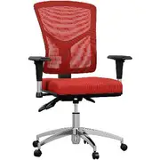 Matrix Mesh Back Alloy Base Chair Red