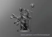 Entomancer Druid Adventurer NPC 28mm Scale DND D&D Miniature SB
