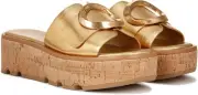 Franco Sarto Women's Hoda Cork Platform Slide Sandals