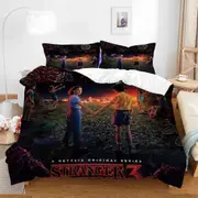 o1908 Stranger Things Digital Printed Quilt Cover Pillowcase Bedding nj1908